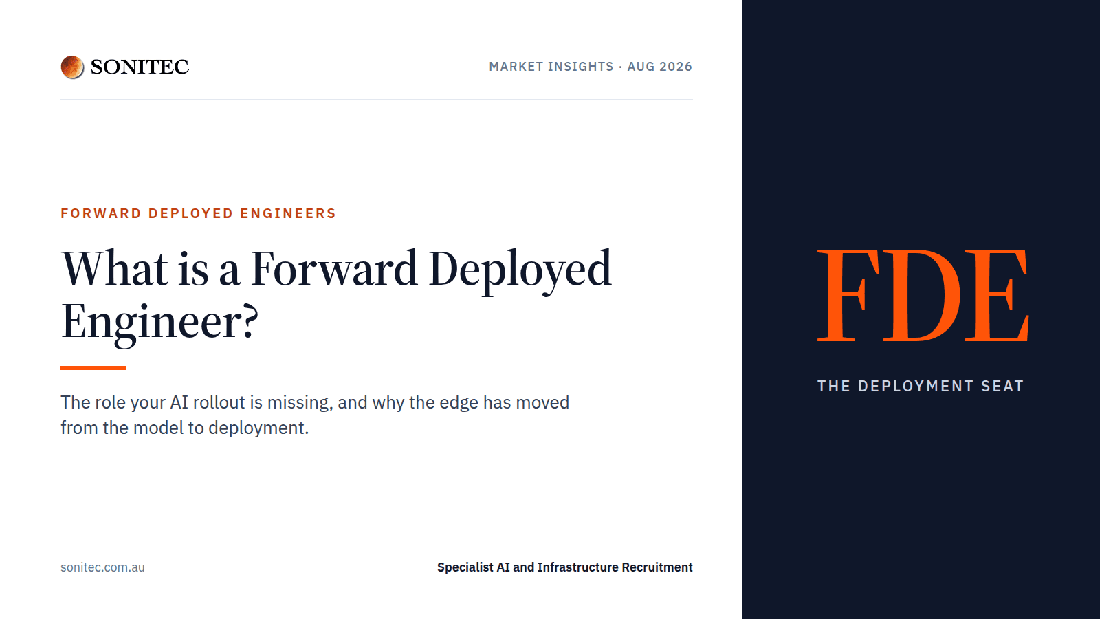 What Is a Forward Deployed Engineer? The Role Your AI Rollout Is Missing